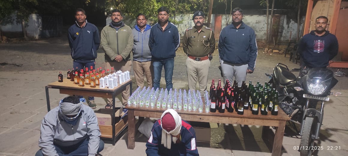 केकानवाडीत दारू विक्रीवर कारवाई     