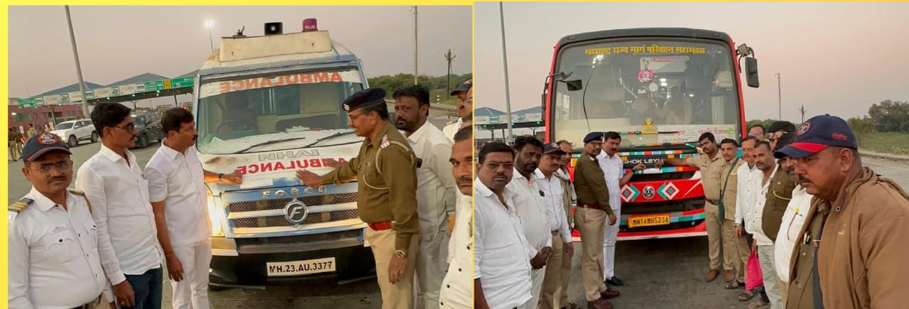 बीडमध्ये विजय नाना काकडे यांच्या पुढाकारातून वाहनांना रिफ्लेक्टर लावण्याचा कार्यक्रम संपन्न  वाहन सुरक्षेसाठी अभिनव उपक्रम !