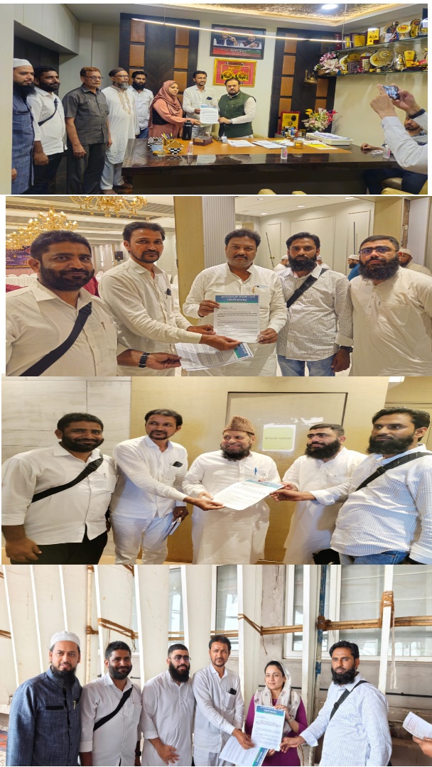 मुंबईतील मुस्लिम कॉन्फ्रेंसमध्ये आमदारांना समाजा  साठी अल्पसंख्याक संरक्षण कायदा बनवावा व तौहीद खानचा विषय विधीमंडळात लक्षवेधी करण्याची मागणी संघर्षयोध्दा इलियास इनामदार