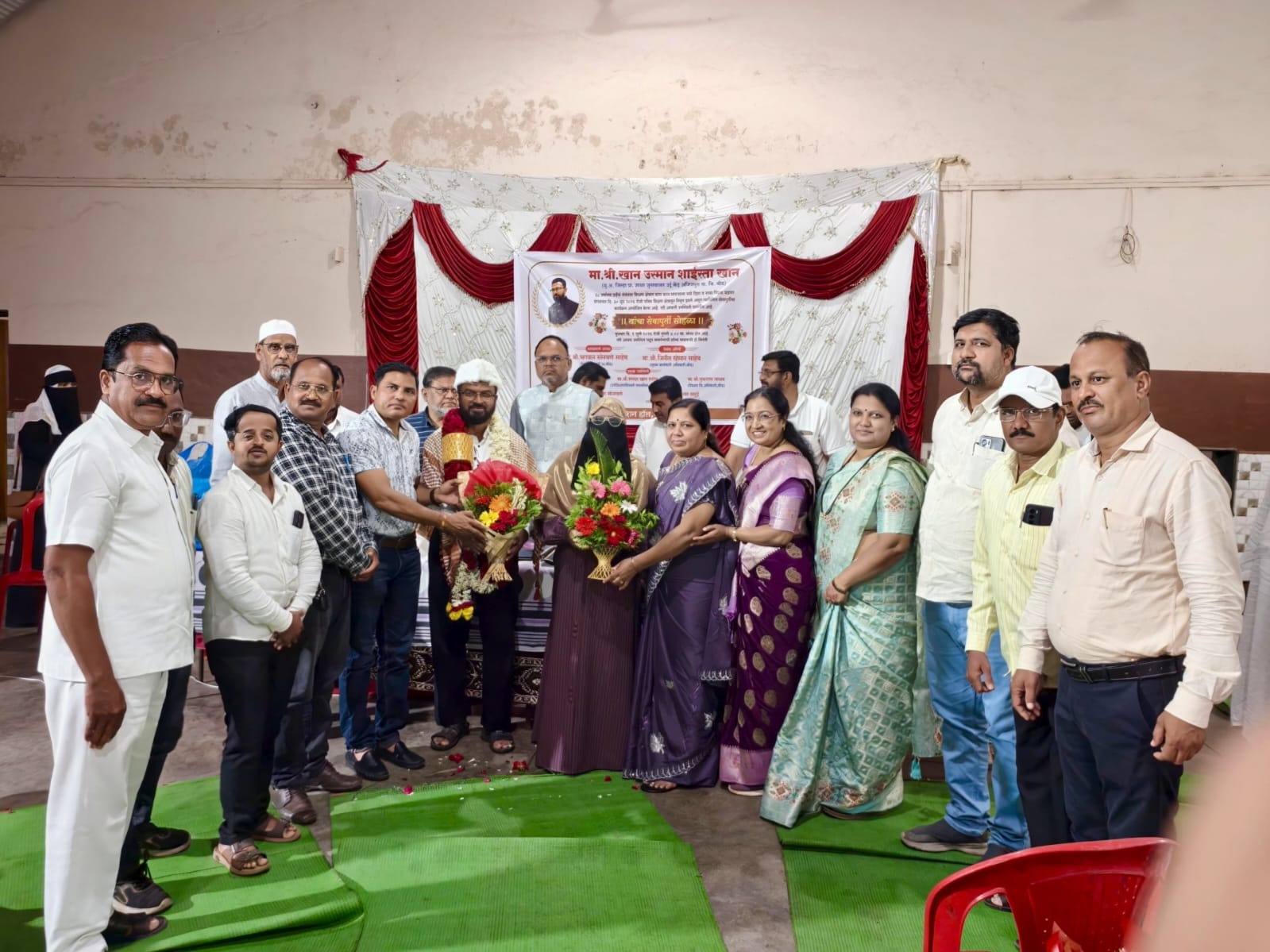 कर्तव्यनिष्ठ, विद्यार्थीप्रिय मुख्याध्यापक उस्मान खान शाहिस्ता खान यांचा गौरवमय सेवानिवृत्ती सोहळा उत्साहात*