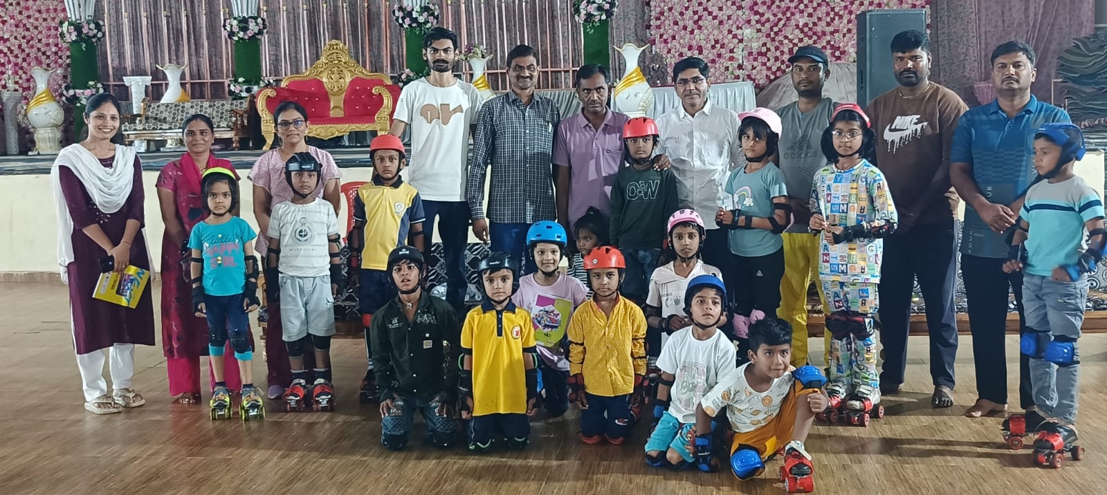 जिंतूर आर टी एस ए स्केटिंग एरिनाच्या 70 मीटर स्पर्धेचे बक्षीस वितरण*